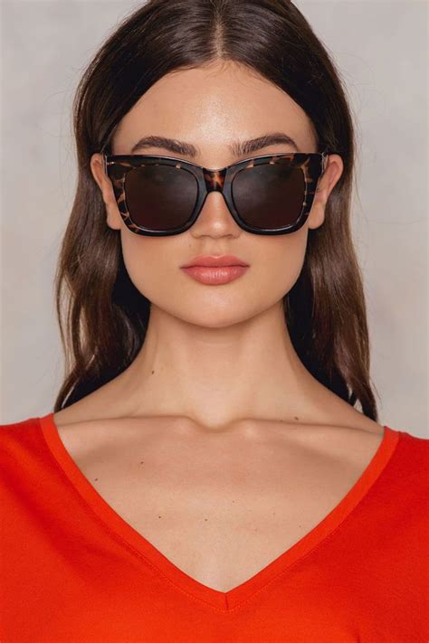 quay women's after hours full-coverage square sunglasses|More.